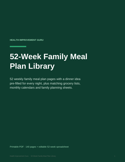 52-Week Family Meal Plan Library cover